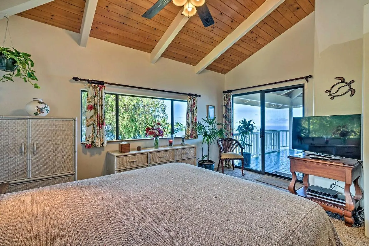 Tatil Evi Cliff House With Waipio Valley Views - On 43 Acres! Villa Kukuihaele